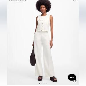 Madewell Wide Sweep Trouser Jeans White Size 25 Petite